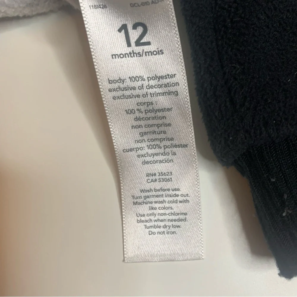 Carter's Penguin Hooded Footie - Black and Gray